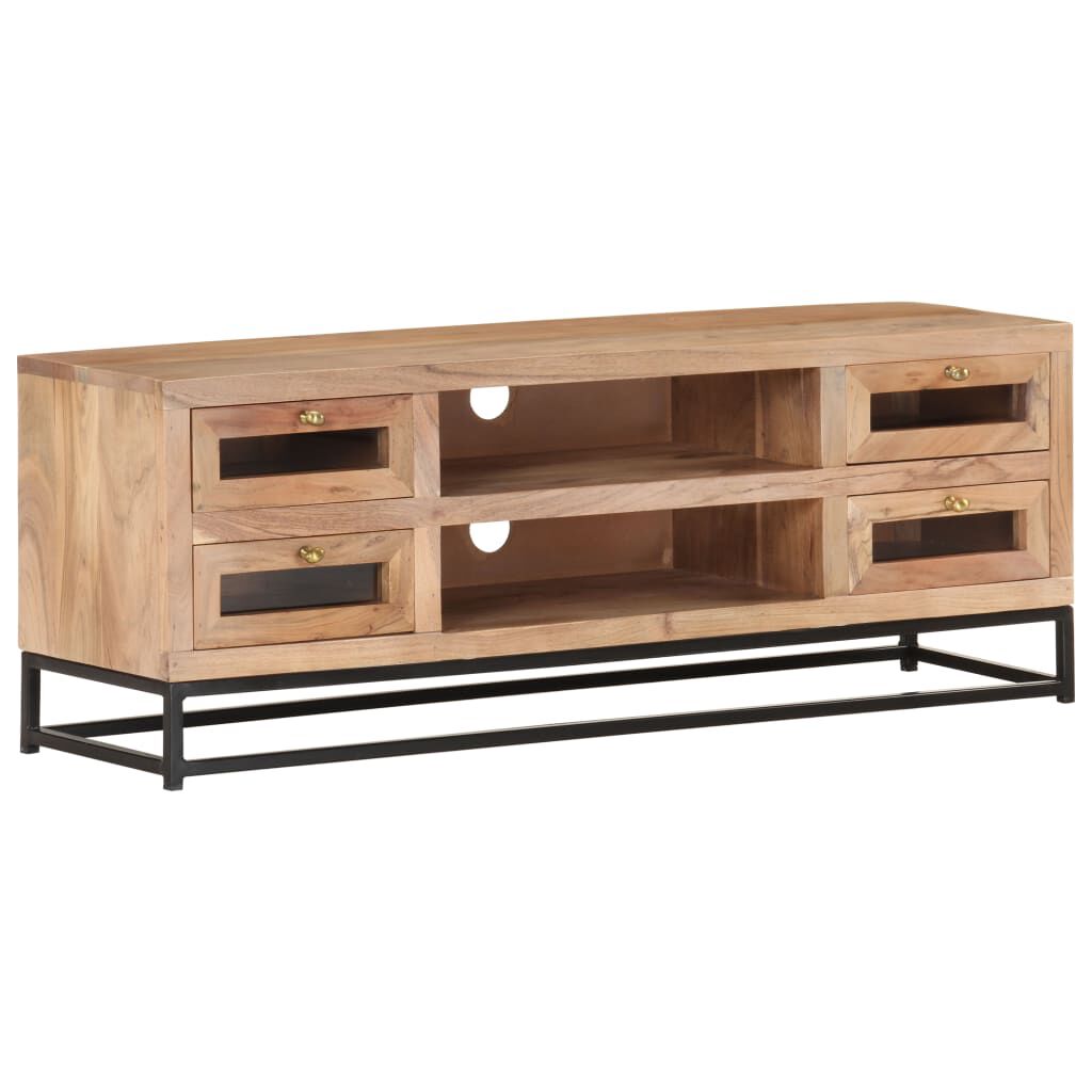 vidaXL Έπιπλο Τηλεόρασης 110 x 30 x 40 εκ. από Μασίφ Ξύλο Ακακίας