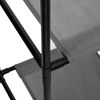 vidaXL Ντουλάπι με 3 Υφασμάτινα Συρτάρια Γκρι 34x34x101 εκ. από Ατσάλι