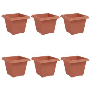 vidaXL &Tau;&epsilon;&tau;&rho;ά&gamma;&omega;&nu;&eta; &Gamma;&lambda;ά&sigma;&tau;&rho;&alpha; &gamma;&iota;&alpha; &Lambda;&omicron;&upsilon;&lambda;&omicron;ύ&delta;&iota;&alpha; 6 pcs &Kappa;&epsilon;&rho;&alpha;&mu;&iota;&delta;ί 20 x 20 x 16 &epsilon;&kappa;