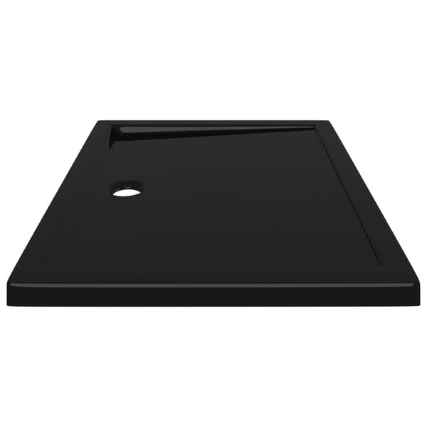 vidaXL Βάση Ντουζιέρας Ορθογώνια Μαύρη 80 x 100 εκ. από ABS