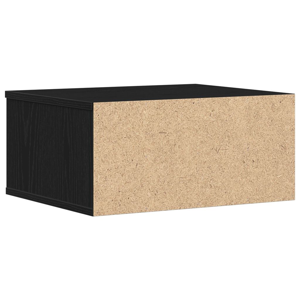 vidaXL Σταντ Εκτυπωτή Μαύρη Δρυς 49x40x22,5 εκ Επεξεργασμένο Ξύλο