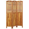vidaXL Διαχωριστικό Χώρου με 3 Πάνελ 121,5x2x180εκ. Μασίφ Ξύλο Ακακίας