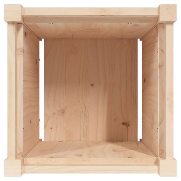 vidaXL Ζαρντινιέρα 40 x 40 x 40 εκ. από Μασίφ Ξύλο Πεύκου