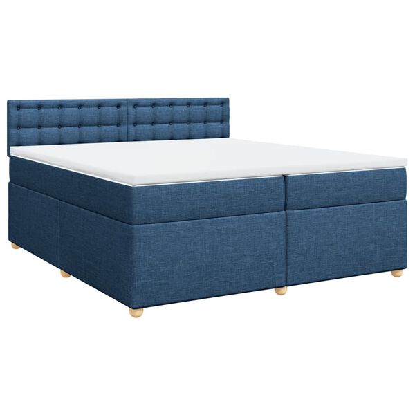 vidaXL &Kappa;&rho;&epsilon;&beta;ά&tau;&iota; Boxspring &mu;&epsilon; &Sigma;&tau;&rho;ώ&mu;&alpha; &Mu;&pi;&lambda;&epsilon; 200x200 &epsilon;&kappa;. &Upsilon;&phi;&alpha;&sigma;&mu;ά&tau;&iota;&nu;&omicron;