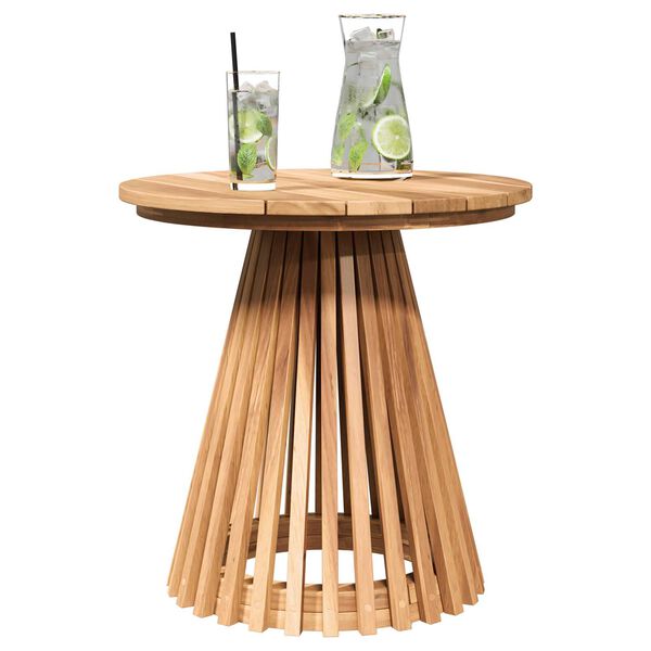 vidaXL Τραπέζι Κήπου Ø50x49.5 εκ. Μασίφ Ξύλο Teak