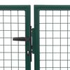 vidaXL Πόρτα Περίφραξης Κήπου Πράσινη 350 x 150 εκ. Ατσάλινη