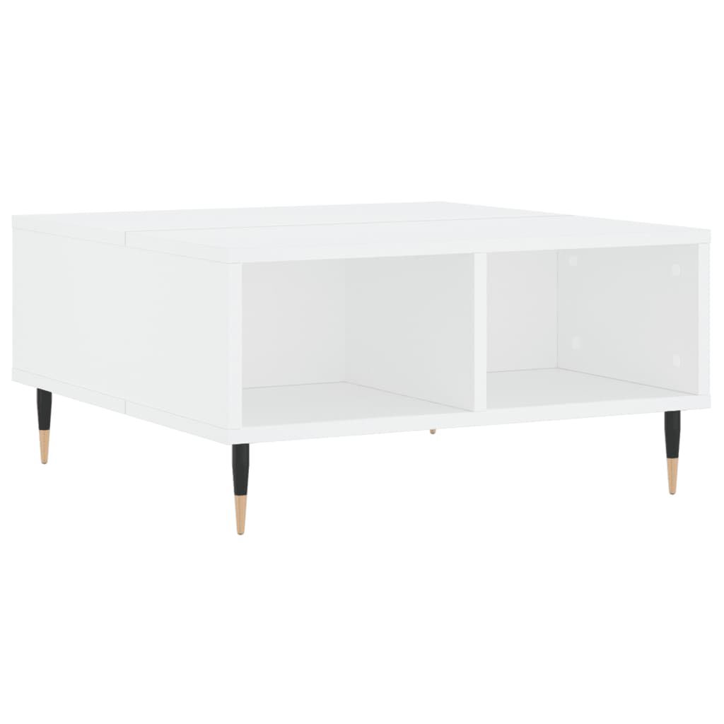 vidaXL Τραπεζάκι Σαλονιού Λευκό 60 x 60 x 30 εκ. Επεξεργασμένο Ξύλο