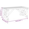 vidaXL Τραπεζάκι Σαλονιού Κήπου 90 x 50 x 40 εκ. από Μασίφ Ξύλο Ελάτης