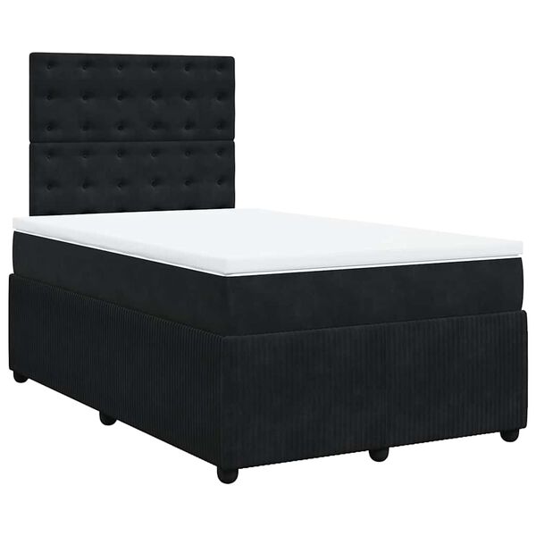 vidaXL &Kappa;&rho;&epsilon;&beta;ά&tau;&iota; Boxspring &mu;&epsilon; &Sigma;&tau;&rho;ώ&mu;&alpha; &Mu;&alpha;ύ&rho;&omicron; 120x190 &epsilon;&kappa;. &Beta;&epsilon;&lambda;&omicron;ύ&delta;&iota;&nu;&omicron;