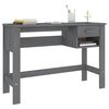vidaXL Γραφείο HAMAR Σκ. Γκρι 110 x 40 x 75 εκ. Μασίφ Ξύλο Πεύκου