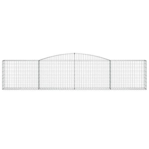 vidaXL Συρματοκιβώτια Τοξωτά 9 τεμ. 400x30x80/100 εκ. Γαλβαν. Ατσάλι