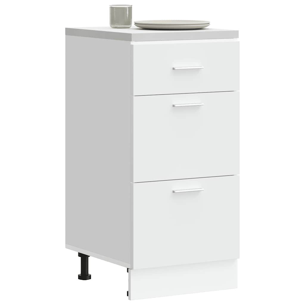 vidaXL Κάτω ντουλάπι Lyon λευκό 40x46x81,5 cm Ξύλινο μηχανουργικό ξύλο