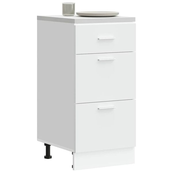 vidaXL Κάτω ντουλάπι Lyon λευκό 40x46x81,5 cm Ξύλινο μηχανουργικό ξύλο