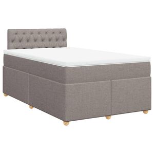 vidaXL &Kappa;&rho;&epsilon;&beta;ά&tau;&iota; Boxspring &mu;&epsilon; &Sigma;&tau;&rho;ώ&mu;&alpha; Taupe 120x190 &epsilon;&kappa;. &Upsilon;&phi;&alpha;&sigma;&mu;ά&tau;&iota;&nu;&omicron;