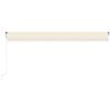 vidaXL Τέντα Αυτόματη με LED & Αισθητήρα Ανέμου Κρεμ 600x350 εκ.