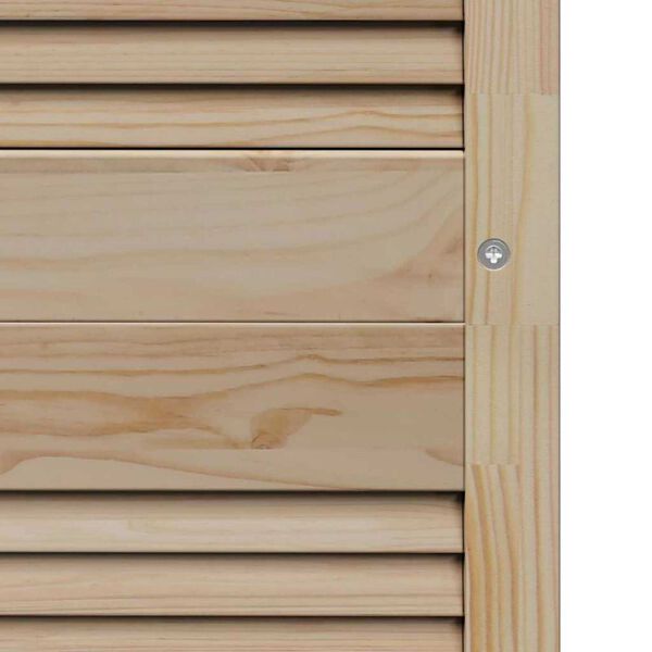 vidaXL Πόρτες Ντουλάπας με πόρτα 4 pcs Καφέ 170 x 49.5 x 2.1 εκ