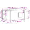 vidaXL Τραπεζάκι Σαλονιού Καφέ Δρυς 102x55x42 εκ. Επεξεργασμένο Ξύλο