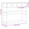 vidaXL Τραπέζι Κονσόλα Sonoma Δρυς 90x35x80 εκ. Επεξεργασμένο Ξύλο