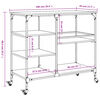 vidaXL Τρόλεϊ Κουζίνας Sonoma Δρυς 100x45x89,5 εκ. Επεξεργασμένο Ξύλο