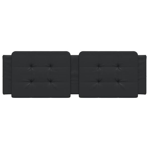 vidaXL Μαξιλάρι για Κεφαλάρι Zadar Μαύρο 152 εκ. από Συνθετικό Δέρμα