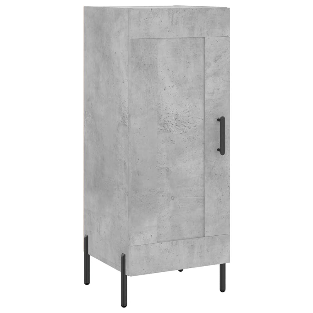 vidaXL Ντουλάπι Γκρι Σκυροδέματος 34,5x34x180 εκ. Επεξεργασμένο Ξύλο