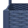 vidaXL Γλάστρα Κήπου με Πλέγμα Μπλε Γκρι 40x40x121,5 εκ. από Πολυπροπυλένιο