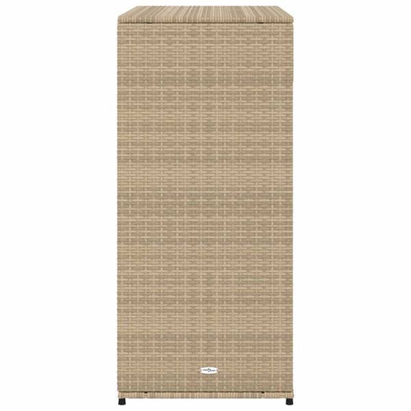 vidaXL Ντουλάπι Αποθήκευσης Κήπου Beige 105x55x113 εκ. Συνθετικό Ρατάν