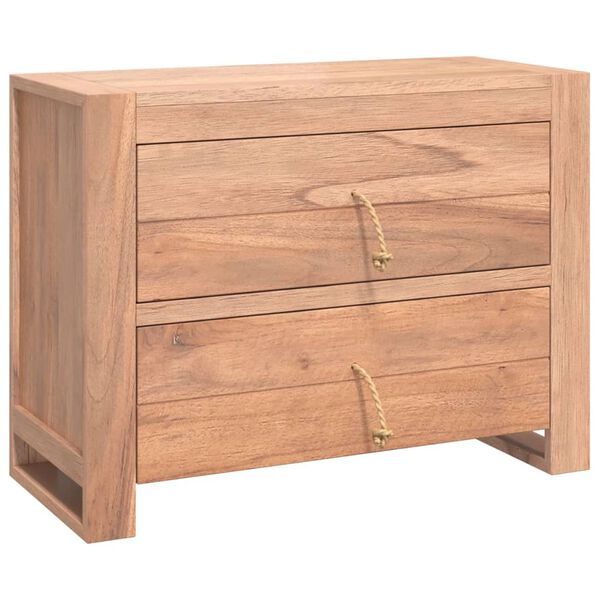 vidaXL Συρταριέρα 80 x 35 x 60 εκ. από Μασίφ Ξύλο teak