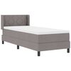 vidaXL Κρεβάτι box spring με στρώμα με στρώμα Taupe 80 x 200 cm