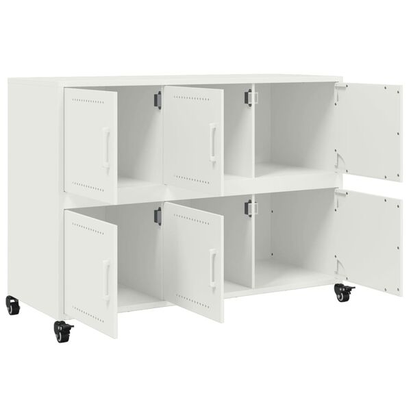 vidaXL Ντουλάπι Ροζ 100,5x39x72 εκ. από Χάλυβα