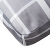 vidaXL Μαξιλάρι Παλέτας Γκρι Καρό 80 x 80 x 12 εκ. Υφασμάτινο