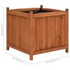 vidaXL Ζαρντινιέρες Υπερυψωμένες 2 τεμ. 50 x 50 x 50 εκ. Ξύλο Ελάτης