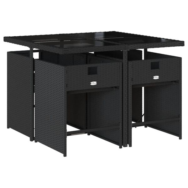 vidaXL &Sigma;&epsilon;&tau; &Tau;&rho;&alpha;&pi;&epsilon;&zeta;&alpha;&rho;ί&alpha;&sigmaf; &Kappa;ή&pi;&omicron;&upsilon; 5 &Tau;&epsilon;&mu;&alpha;&chi;ί&omega;&nu; &Mu;&alpha;ύ&rho;&omicron; &Sigma;&upsilon;&nu;&theta;. &Rho;&alpha;&tau;ά&nu; &mu;&epsilon; &Mu;&alpha;&xi;&iota;&lambda;ά&rho;&iota;&alpha;