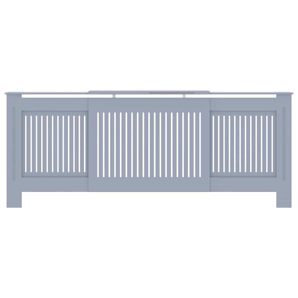vidaXL Καπάκι Καλοριφέρ 2 pcs Γκρι (142-205) x 20.5 x 81.5 εκ.