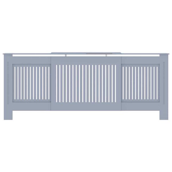 vidaXL Καπάκι Καλοριφέρ 2 pcs Γκρι (142-205) x 20.5 x 81.5 εκ.