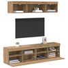 vidaXL &Mu;&omicron;&nu;ά&delta;&epsilon;&sigmaf; &Tau;&omicron;ί&chi;&omicron;&upsilon; &Tau;V &mu;&epsilon; LED 5 pcs Artisan Oak 80 x 30 x 40 &epsilon;&kappa;