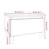vidaXL Τραπέζι Βοηθητικό Γυαλιστ.Λευκό 50x46x35 εκ. Επεξεργασμένο Ξύλο