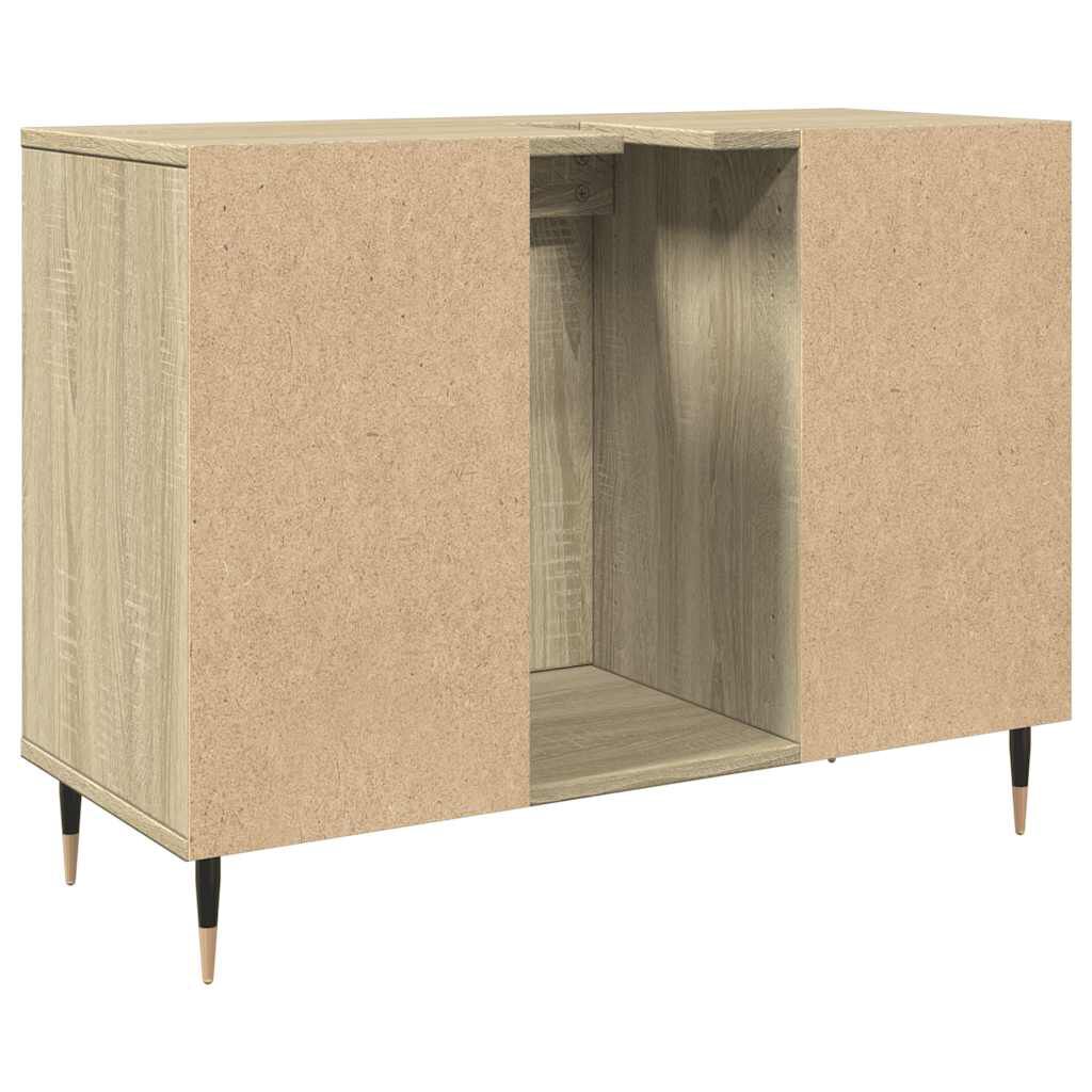 vidaXL Ντουλάπι Μπάνιου Sonoma Δρυς 80 x 33 x 60 εκ. από Επεξεργ. Ξύλο
