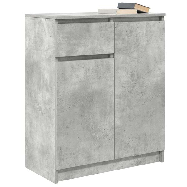 vidaXL Συρταριέρα με Συρτάρια Γκρι Σκυρ. 71x35x84 εκ. από Επεξ. Ξύλο