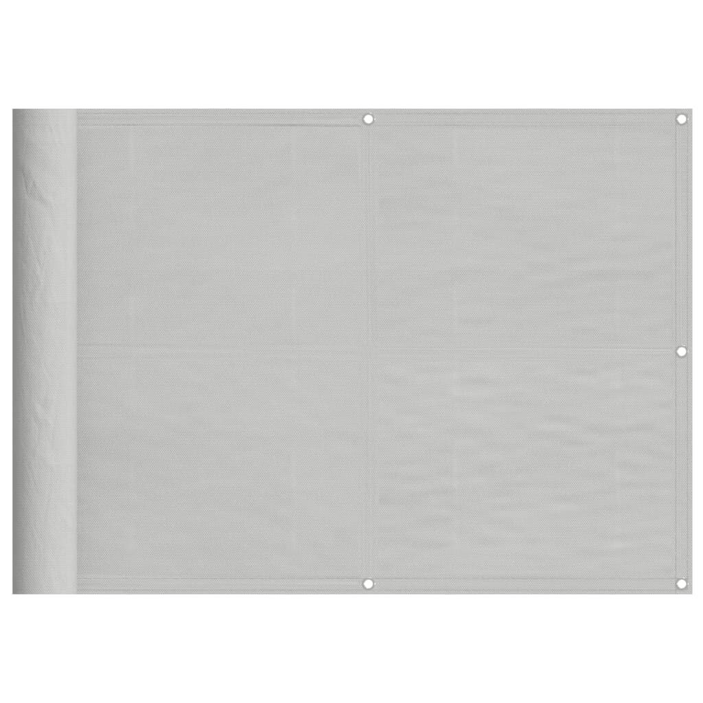 vidaXL Διαχωριστικό Βεράντας Αν. Γκρι 75x500εκ 100% Πολ. Ύφασμα Oxford