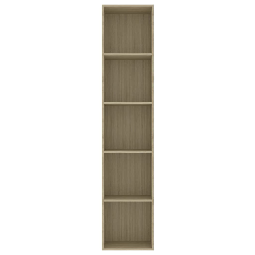 vidaXL Βιβλιοθήκη Χρώμα Sonoma Δρυς 40 x 30 x 189 εκ. Επεξ. Ξύλο