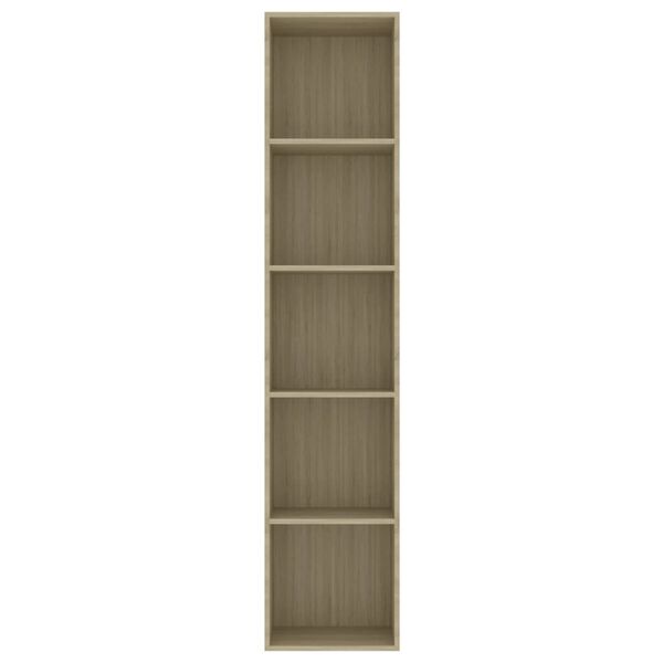 vidaXL Βιβλιοθήκη Χρώμα Sonoma Δρυς 40 x 30 x 189 εκ. Επεξ. Ξύλο