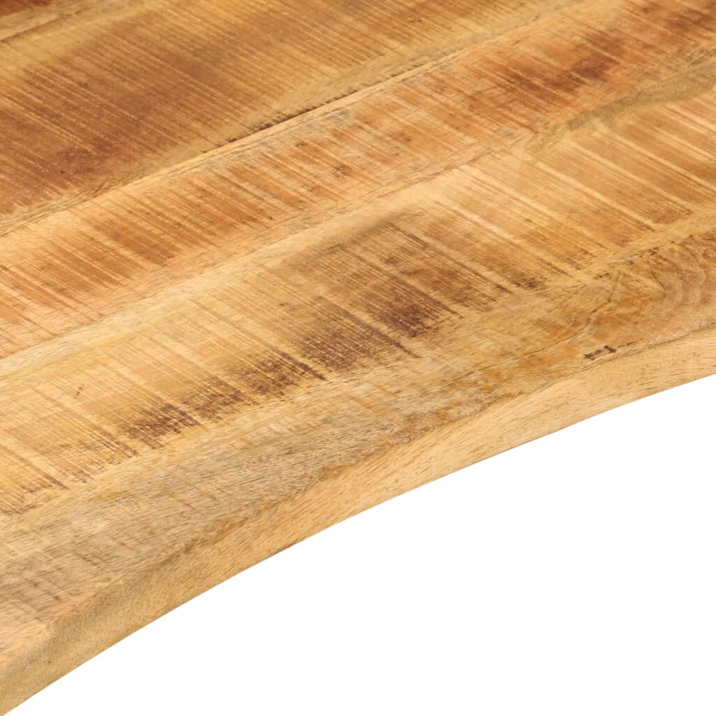 vidaXL Επιφάνεια Γραφείου Καμπύλη 140x60x2,5 εκ Μασίφ Ακατ. Μάνγκο