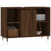 vidaXL Ντουλάπι Μπάνιου Καφέ Δρυς 80 x 33 x 60 εκ. Επεξεργασμένο Ξύλο
