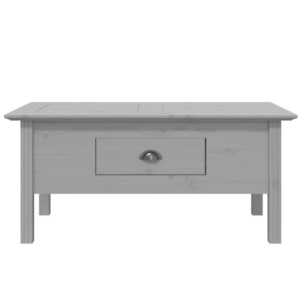 vidaXL Τραπέζι Σαλονιού BODO Γκρι 100x55x46 εκ. Μασίφ Ξύλο Πεύκου