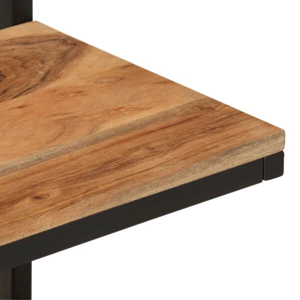 vidaXL Ράφι Επιτοίχιο 40x30x50 εκ. Μασίφ Ξύλο Ακακίας/Σίδερο