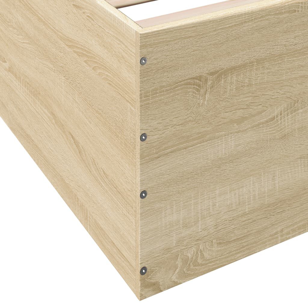 vidaXL Πλαίσιο Κρεβατιού Sonoma Δρυς 180x200 εκ. Επεξεργασμένο Ξύλο