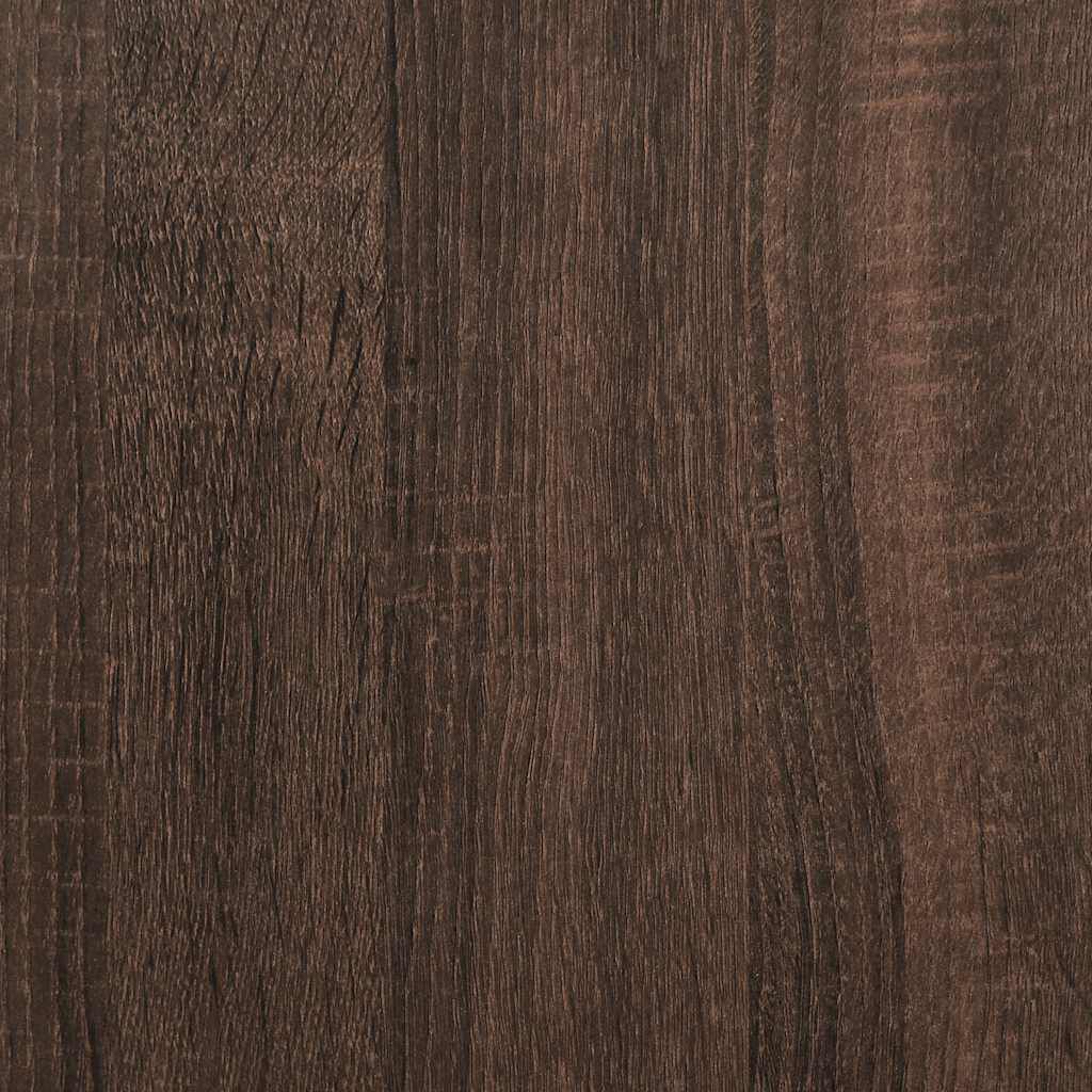 vidaXL Highboard καφέ δρυς Κατασκευασμένο ξύλο και μέταλλο