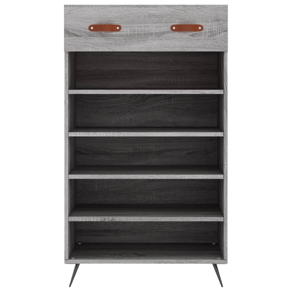 vidaXL Παπουτσοθήκη Γκρι Sonoma 60 x 35 x 105 εκ. από Επεξεργ. Ξύλο