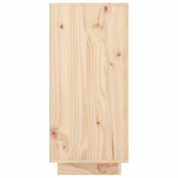 vidaXL Ντουλάπι 111x34x75 εκ. από Μασίφ Ξύλο Πεύκου